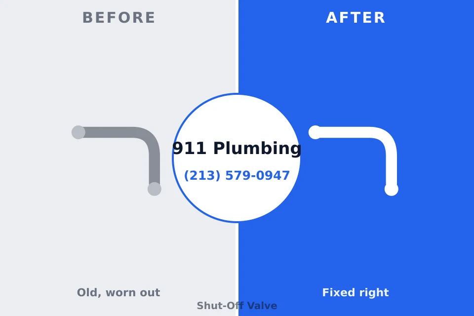 Before and after: plumbing repair Rennerdale, PA